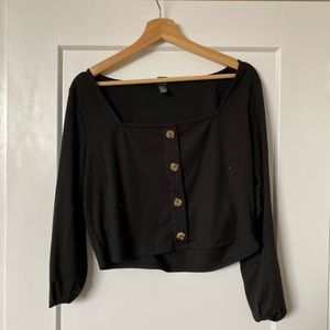 Long sleeve crop top